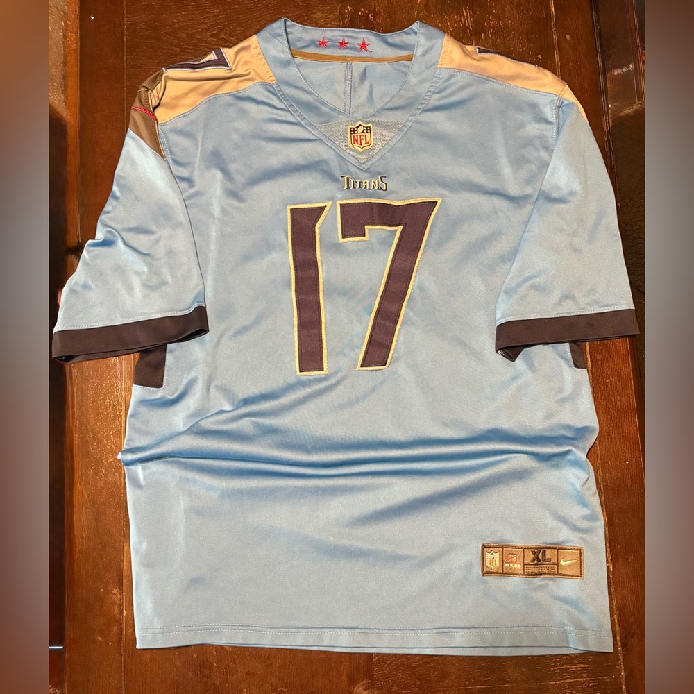 Nike NFL Tennessee‎ Titans Ryan Tannehill #17 Jersey Men’s XL Light Blue